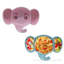 Kanak-kanak Blue Plate Cutlery Non-Slip Mini Silicone Bowl